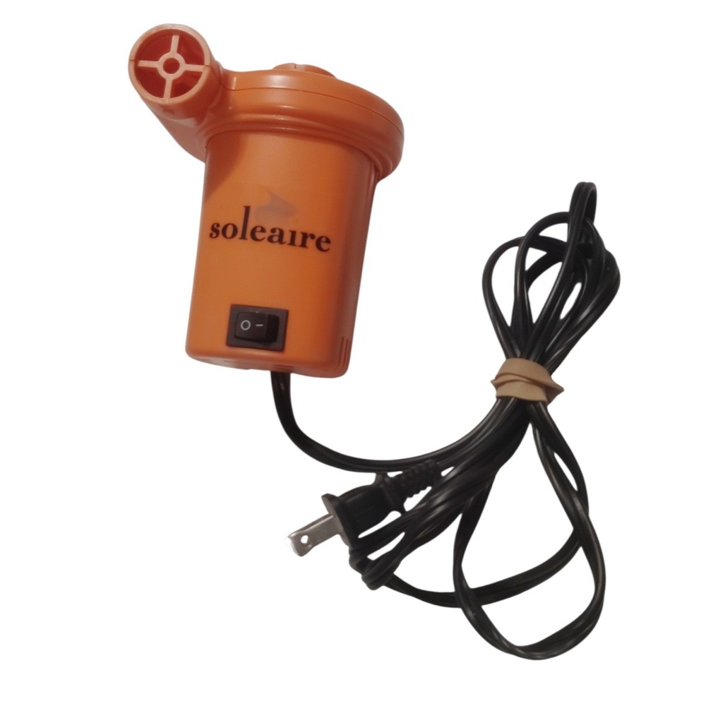 Soleaire SA-101P Electric Air Pump Orange 120V 1.7A Corded Inflatable Blower